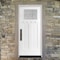 Codel Doors 36" x 96" Primed White Shaker Exterior Fiberglass Door 3080LHISPSFHFLS300P691610BB - alternate 2